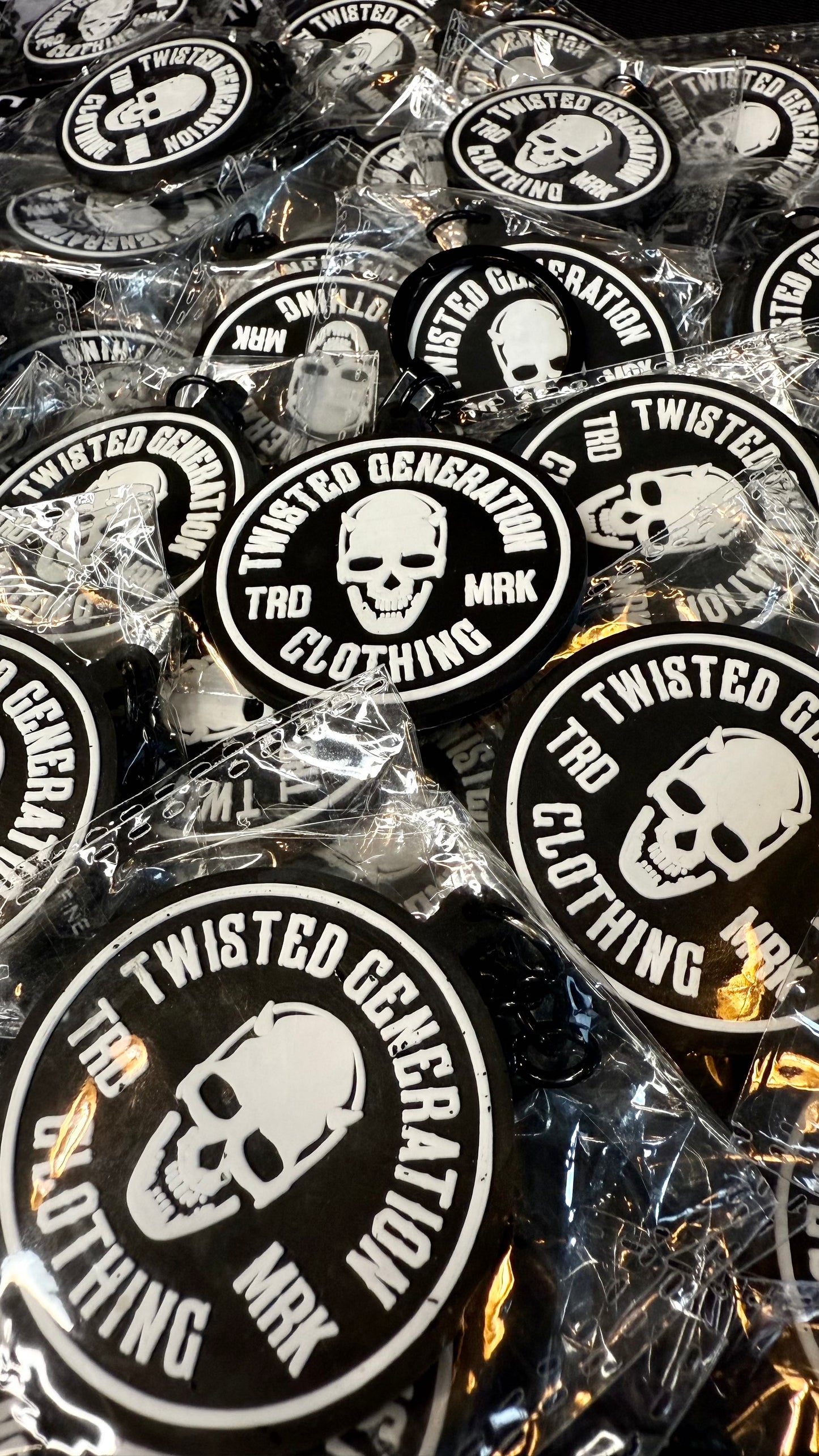 Twisted Generation Skull keychain