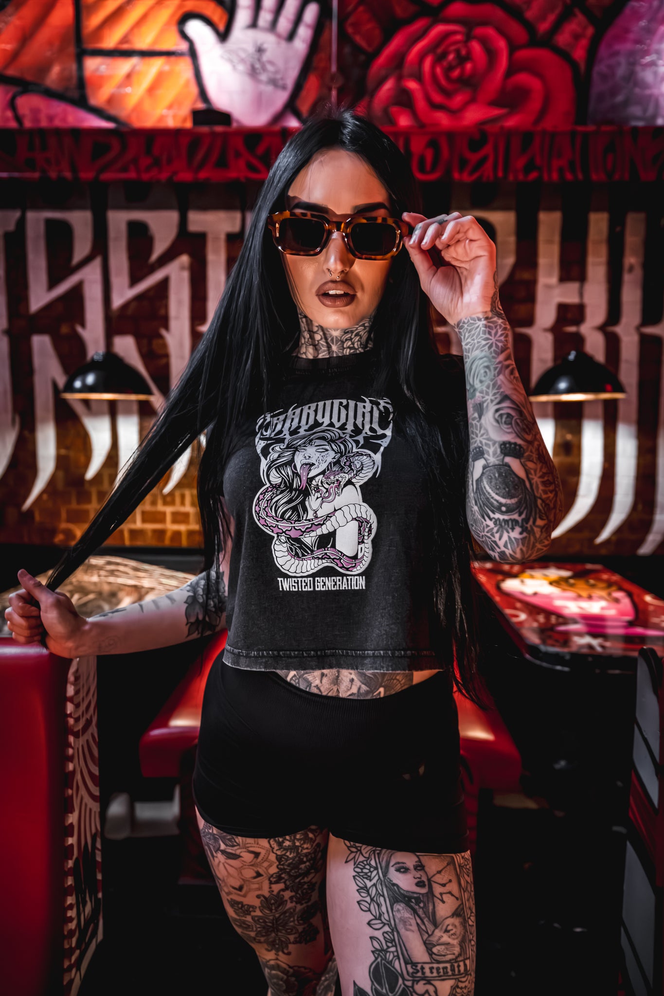 BABYGIRL - Cropped Vintage Tee - Women's