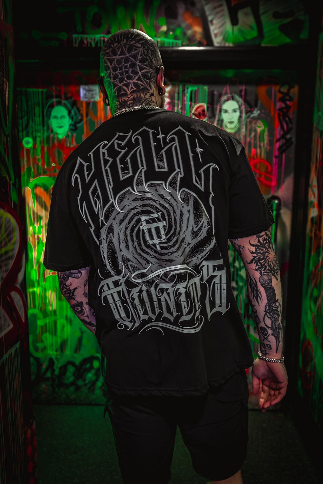 Hell Awaits Oversized T-shirt