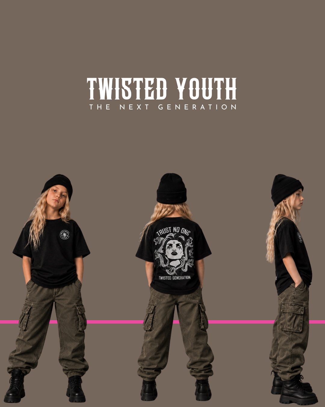 Medusa - Twisted Youth - Kids T-shirt