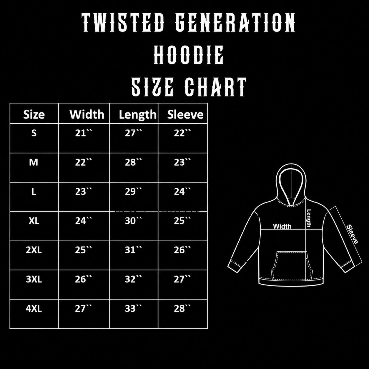 Twisted Generation Skull Hoodie - Black & Hot Pink - Unisex