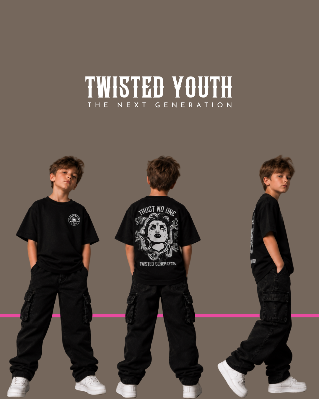 Medusa - Twisted Youth - Kids T-shirt