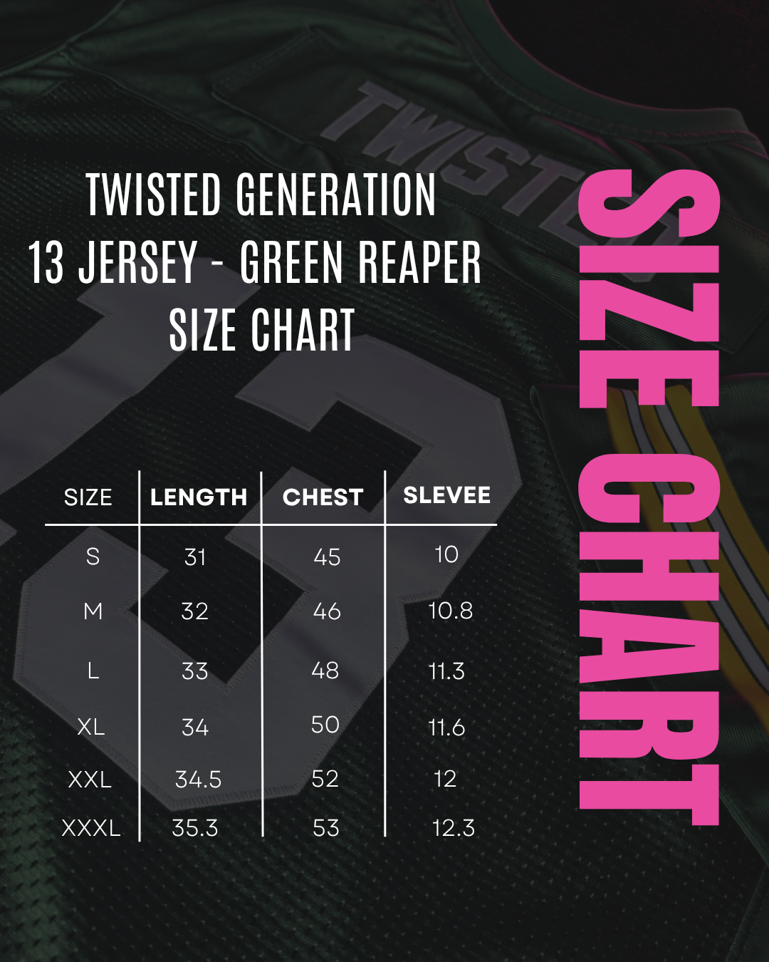 Twisted 13 Green Reaper Jersey - Unisex