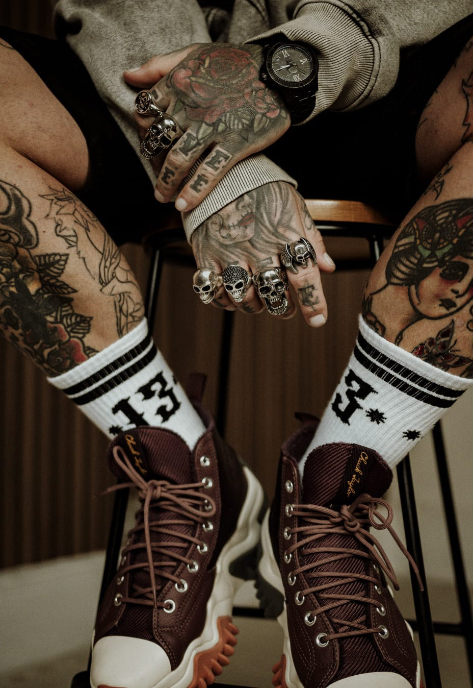 13 Socks - Twisted Generation - White