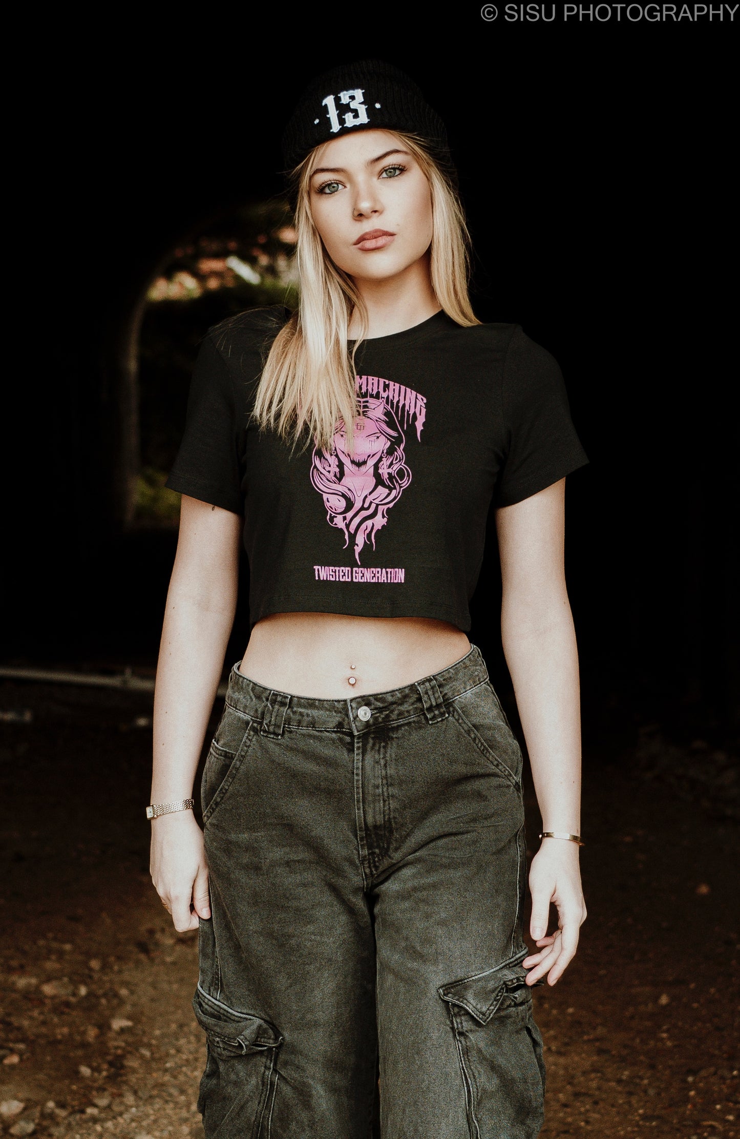 Death Machine - Cropped tee - Women's